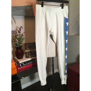 291 Venice Size 3 Ivory Blue Stars Sweatpants NWT